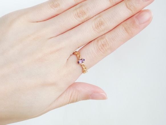 アメジストリング 3枚目の画像