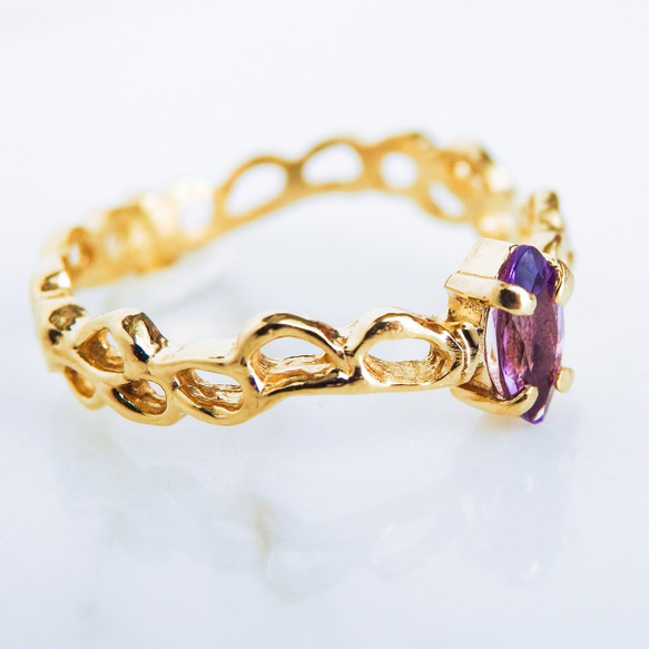 アメジストリング 5枚目の画像
