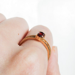 ガーネットリング 6枚目の画像