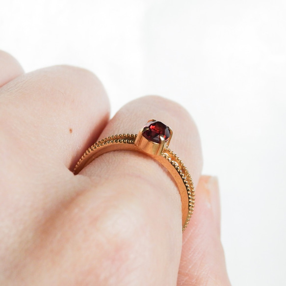 ガーネットリング 6枚目の画像