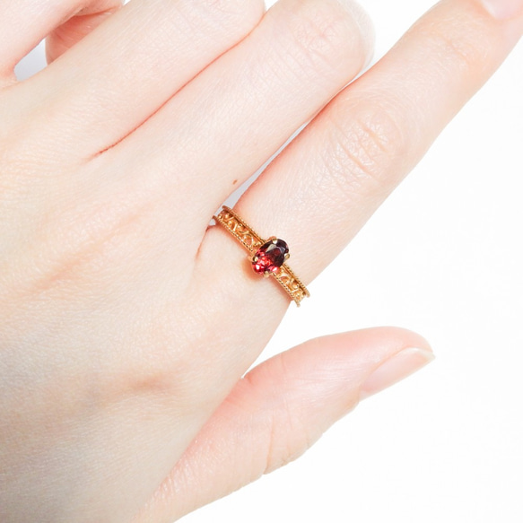 ガーネットリング 9枚目の画像