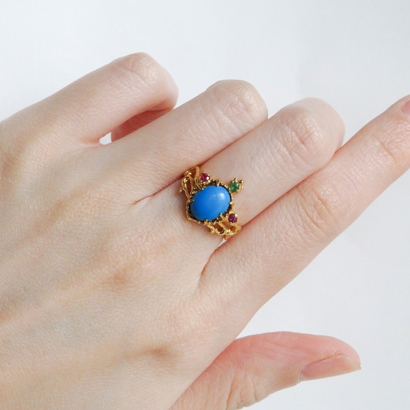 マハラニターコイズリング 2枚目の画像