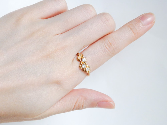 1点物リング・キュービックジルコニア 4枚目の画像