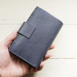 COMPACT　Wallet Italian leather purburo「BLUE」MADE TO ORDER 第7張的照片