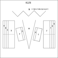 長財布 ジッパー〈SLIMタイプ〉グリーン　/　カラーカスタム可　/　革長財布 4枚目の画像