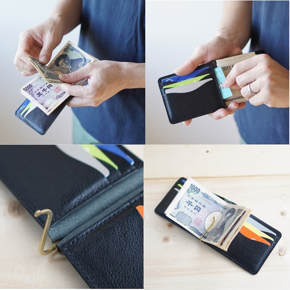 MONEY CLIP　BLACK Insert name,Gift wrapping　MADE TO ORDER 第6張的照片