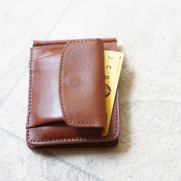 MONEY CLIP COIN 　LIGHT BROWN　MADE TO ORDER 第2張的照片