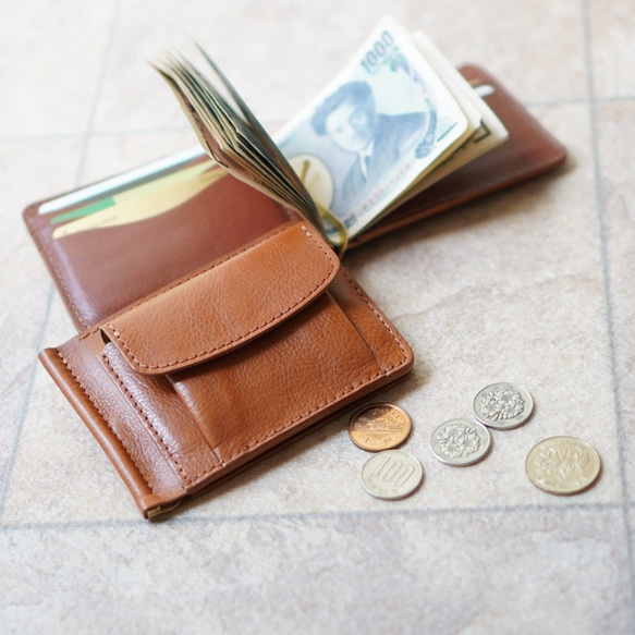 MONEY CLIP COIN 　LIGHT BROWN　MADE TO ORDER 第6張的照片