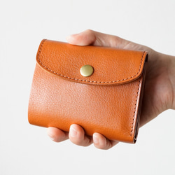 SMALL WALLET　ROUND ／LIGHTBROWN　MADE TO ORDER　 第2張的照片