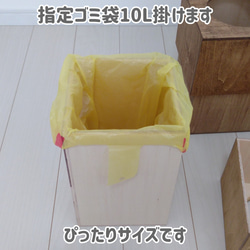 シンプル☆～ナチュラルゴミ箱10L仕様～上下カラー変更可～ 4枚目の画像