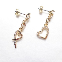 k18ピアス　キラキラペタルチェーン　フープピアス　つけっぱなし k18キラキラペタルチェーンフープピアス k18ピアス 18金ピアス