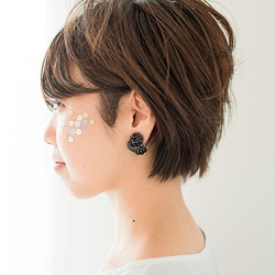 ［受注生産］Bird Wing Earring カラス 1枚目の画像