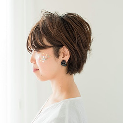 ［受注生産］Bird Wing Earring カラス 2枚目の画像