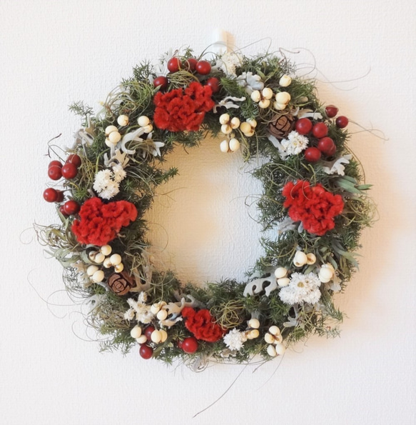 winter wreath2（直径25ｃｍリース） 1枚目の画像