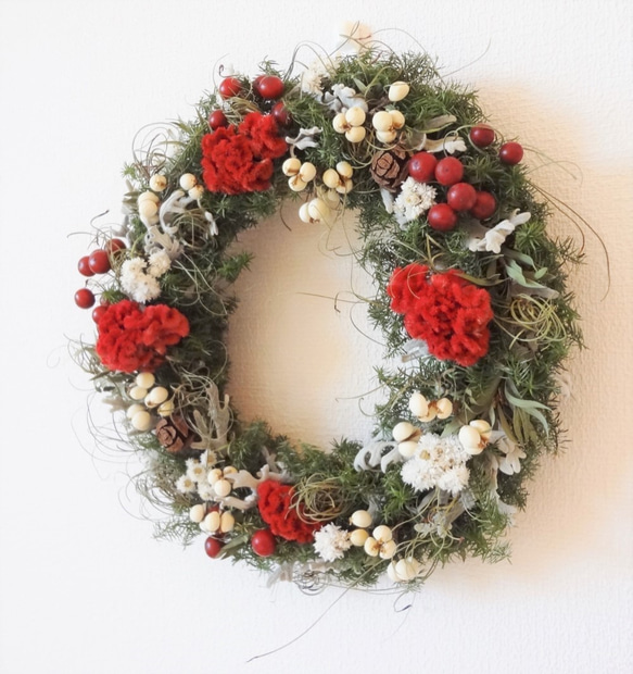 winter wreath2（直径25ｃｍリース） 3枚目の画像