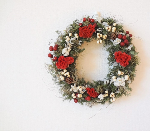 winter wreath2（直径25ｃｍリース） 5枚目の画像