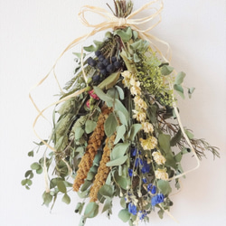 心は画伯スワッグ60cm ドライフラワーのスワッグご注文ありがとうございました♪ 秋