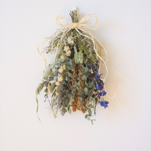 ドライフラワースワッグ(粟のスワッグ3) ドライフラワー hime