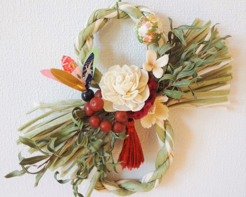 お正月リース♪No.8 お正月リース♪No.8 しめ縄リース お正月リースNo.8 【公式通販】