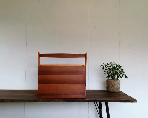 木のおかもちお道具箱 フリーボックス・小物入れ Ojn Handmade Hut