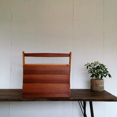 木のおかもちお道具箱 フリーボックス・小物入れ Ojn Handmade Hut