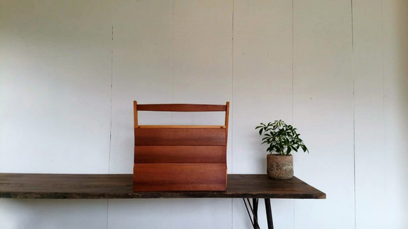 木のおかもちお道具箱 フリーボックス・小物入れ Ojn Handmade Hut