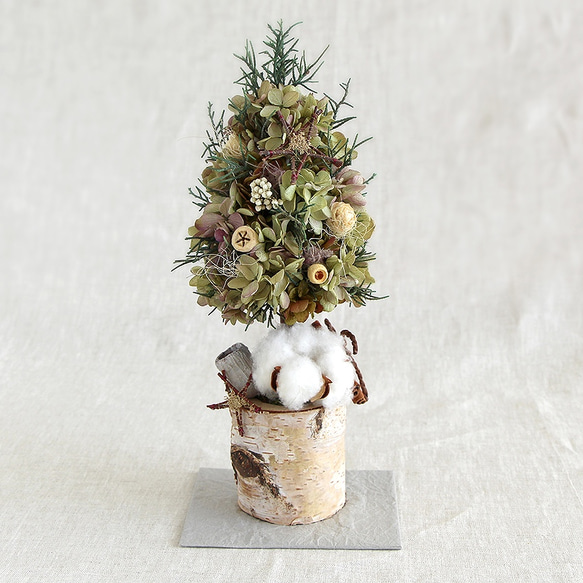 ちょっとレトロなクリスマス『木の実のツリー』 HBL-XM04 4枚目の画像