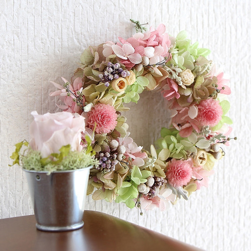 受注制作　千日紅リース 千日紅リース