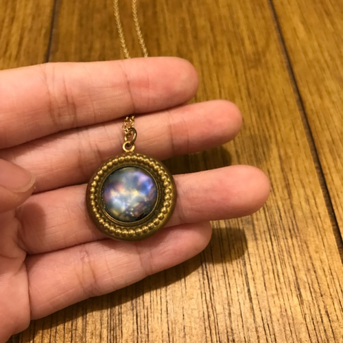 木星許願》· 煙波· 手工飾品歐洲古董寶石琉璃項鍊氣質典雅項鍊翡宸的