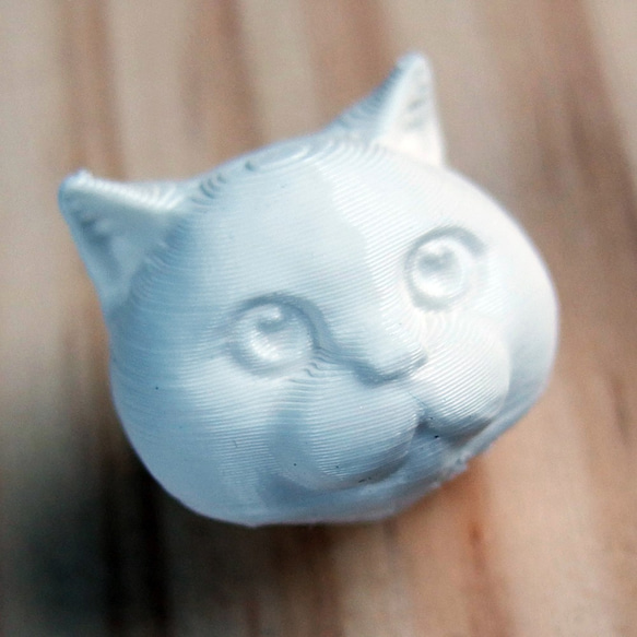 3D列印我+手繪  英國短毛貓吊飾  配蠟頸繩 第2張的照片