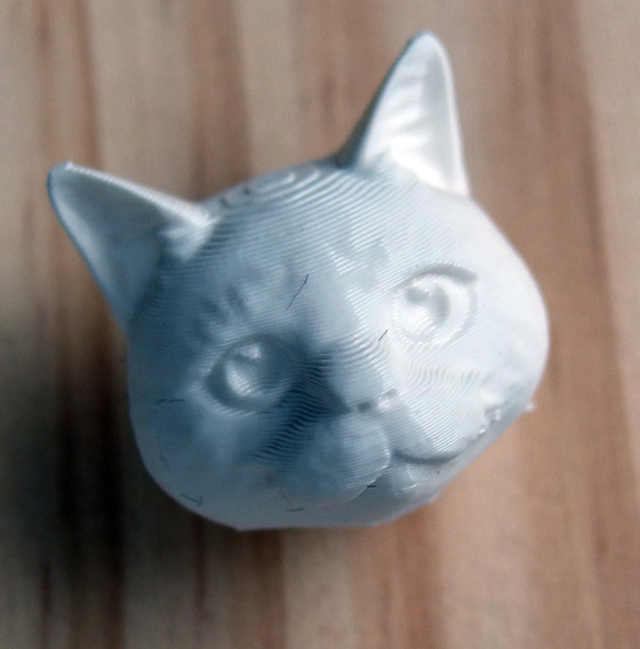 3D列印+手繪 家貓吊飾 配金屬短頸鏈 第2張的照片