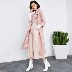 REAL STYLE（ファッション） チェスターコート ロング チェック