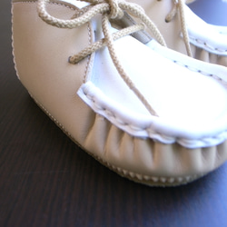1st step shoes ベージュ・白 2枚目の画像