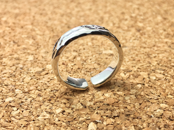 『鍛造槌目指輪』-純銀- ⅱ 2枚目の画像