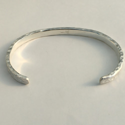 琉球石畳純銀バングル(平) -5.3ミリ- 2枚目の画像