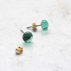 ★mariamさまオーダー品★チタンピアス・Green・small 3枚目の画像