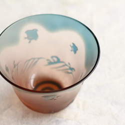 【再次上架】玻璃燕子“Chidori”粉紅色藍色 第4張的照片