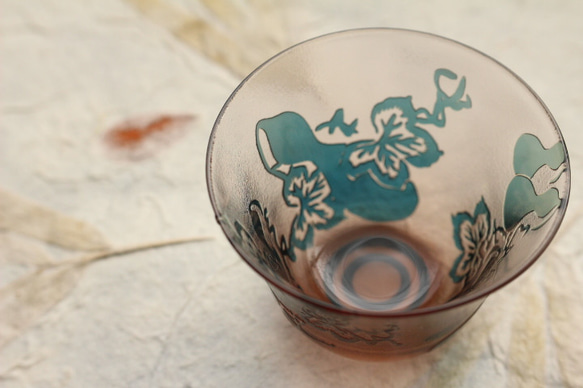 【再次上架】玻璃飲用·Inoguchi“六葫蘆吐”粉紅藍蛇眼 第2張的照片