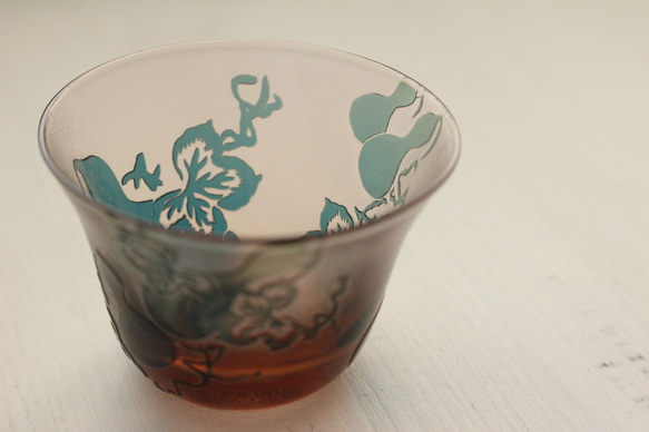 【再次上架】玻璃飲用·Inoguchi“六葫蘆吐”粉紅藍蛇眼 第5張的照片