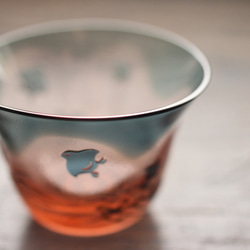 【再次上架】玻璃燕子“Chidori”粉紅色藍色第2部分 第4張的照片