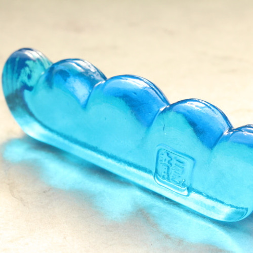 限定品】ガラス製 書道具 筆置き 五種 書道 水硝舎 すいしょうしゃ