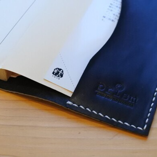 Shell 文庫本サイズ ブックカバー ハンドメイド □シンプル