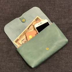 ◾オーダー◾一枚革で作るユルカジな日常使いのシンプル財布　色はアースカラーの5色からチョイス！ 2枚目の画像