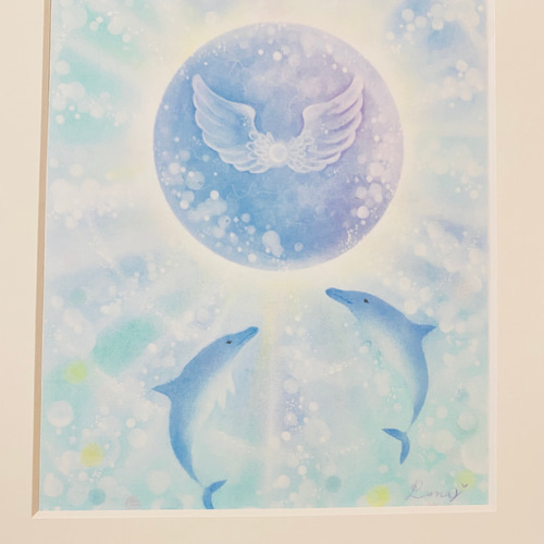 ヒーリングアート◇創生◇パステルアート&色鉛筆画 絵画 ◇ジーナの