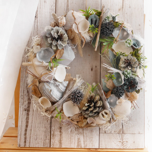 シェルリース（SW-029） リース Shelim 通販 11114623｜Creema(クリーマ)