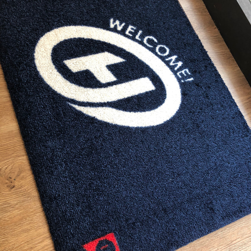 名入れ無料】名入れ 玄関マット ロゴ入りフロアマット 洗える 屋外兼用