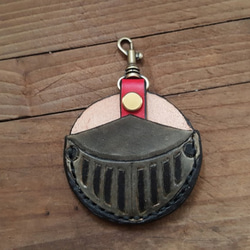 古代騎士盔甲戰士好勇敢 gogoro 鑰匙 純牛皮皮革套 第3張的照片