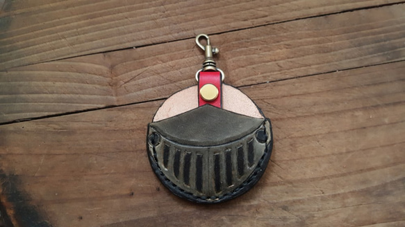 古代騎士盔甲戰士好勇敢 gogoro 鑰匙 純牛皮皮革套 第3張的照片