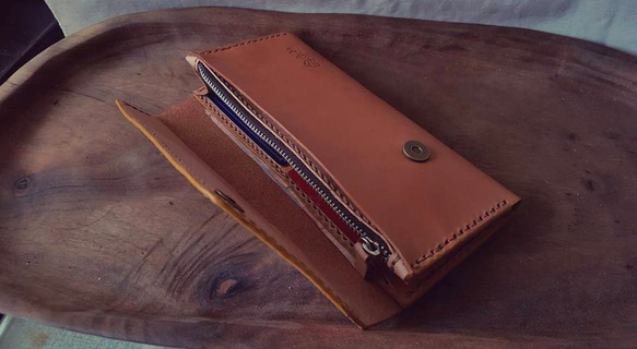 かわいい猿トサイ・フアン純粋なレトロ長い革の財布 - レタリングすることができます（バレンタイン、誕生日プレゼント） 3枚目の画像