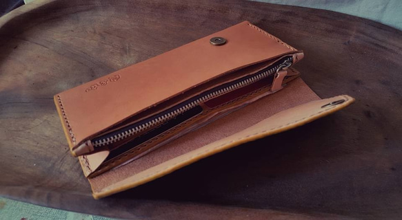 かわいい猿トサイ・フアン純粋なレトロ長い革の財布 - レタリングすることができます（バレンタイン、誕生日プレゼント） 4枚目の画像